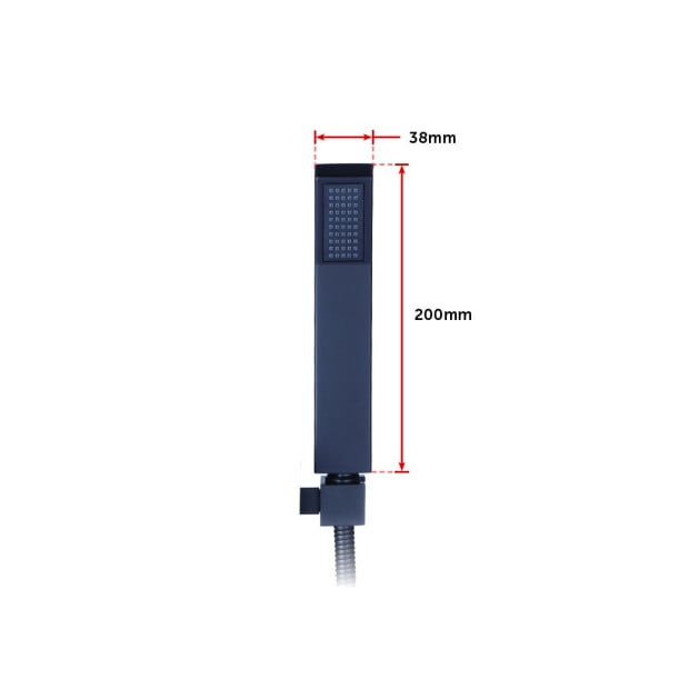 Wels 8 Rain Shower Head Set Square Dual Heads Faucet Hand Held Image 10