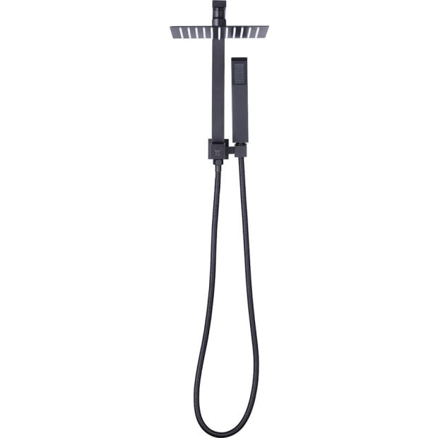 Wels 8 Rain Shower Head Set Square Dual Heads Faucet Hand Held Image 7