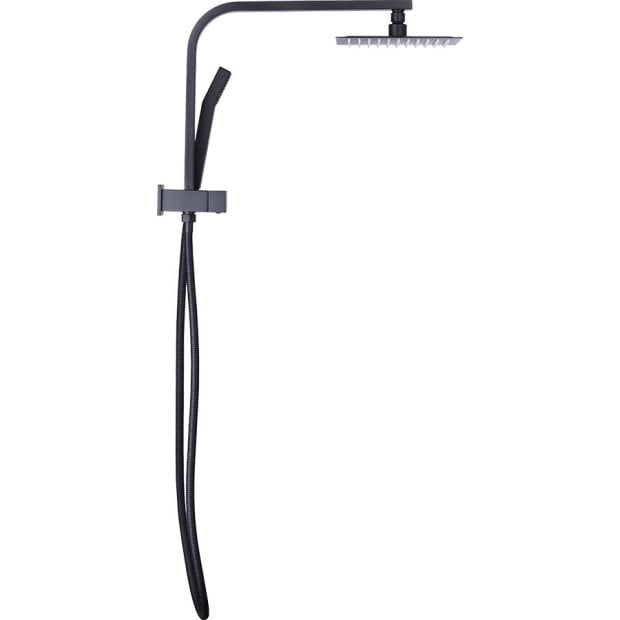 Wels 8 Rain Shower Head Set Square Dual Heads Faucet Hand Held Image 8