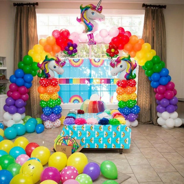 3x4m Full Set Balloon Arch Column Kit Floor Base Stand Wedding & Party Image 2