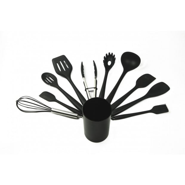 11pcs Kitchen Utensil Set Silicone Heat-resistant Non-stick Kit