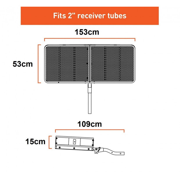 Car Luggage Basket Trailer Hitch Cargo Carrier Image 8
