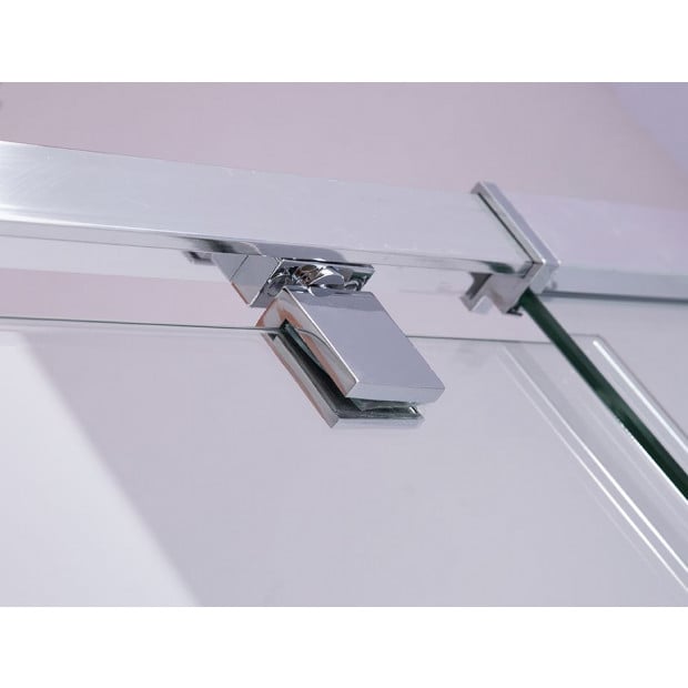 Semi Frameless Shower Screen (74~82)x 195cm & (98~101)x 195cm Side Image 2