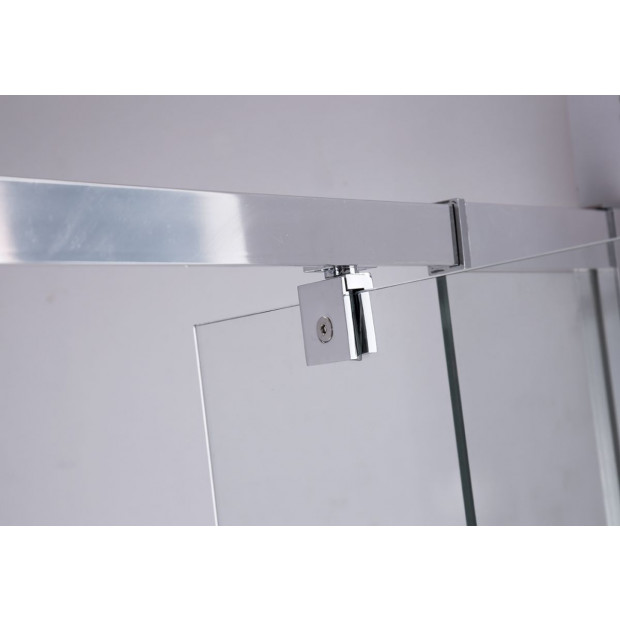 Semi Frameless Shower Screen (74~82)x 195cm & (98~101)x 195cm Side Image 4