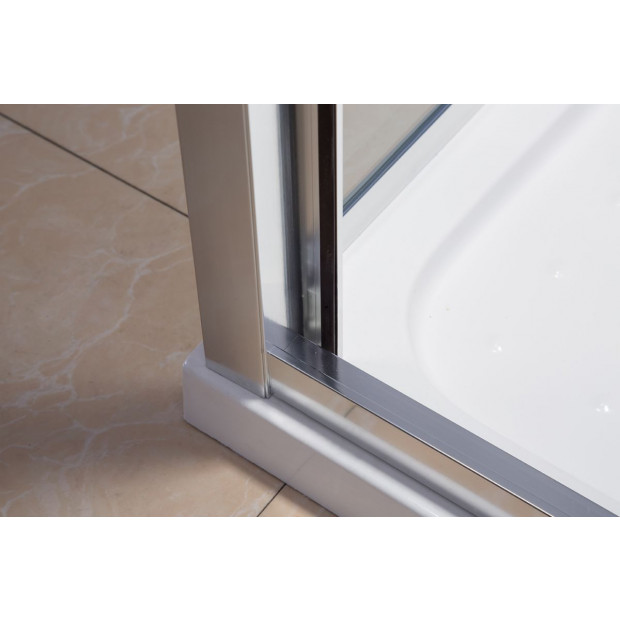 Semi Frameless Shower Screen (74~82)x 195cm & (98~101)x 195cm Side Image 6