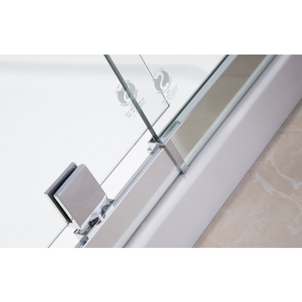 Semi Frameless Shower Screen (74~82)x 195cm & (89~92)x 195cm Side Image 3
