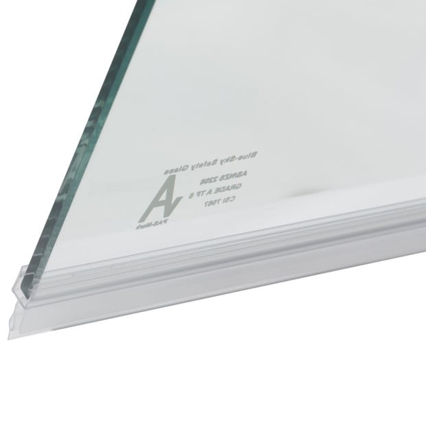 800 X 2000mm Frameless 10mm Safety Glass Shower Screen Image 4