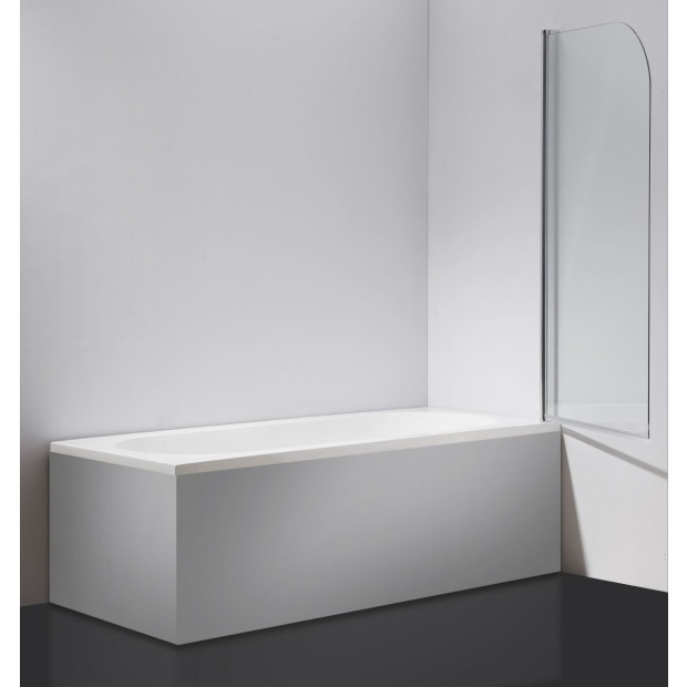 180deg Pivot Door 6mm Safety Glass Bath Shower Screen 900x1400mm Image 3