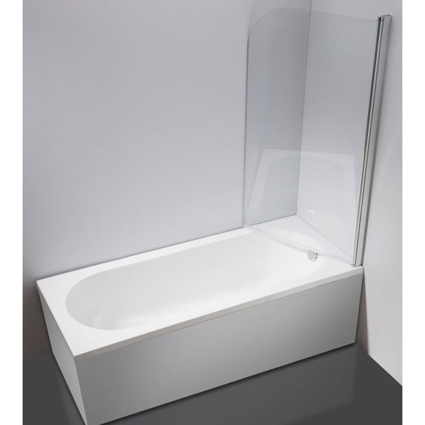 180deg Pivot Door 6mm Safety Glass Bath Shower Screen 900x1400mm Image 4