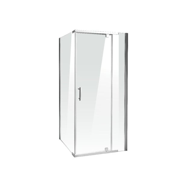 Shower Screen 1000x700x1900mm Framed Glass Pivot Door Image 3