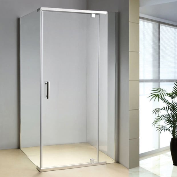 Shower Screen 1200x800x1900mm Framed Glass Pivot Door