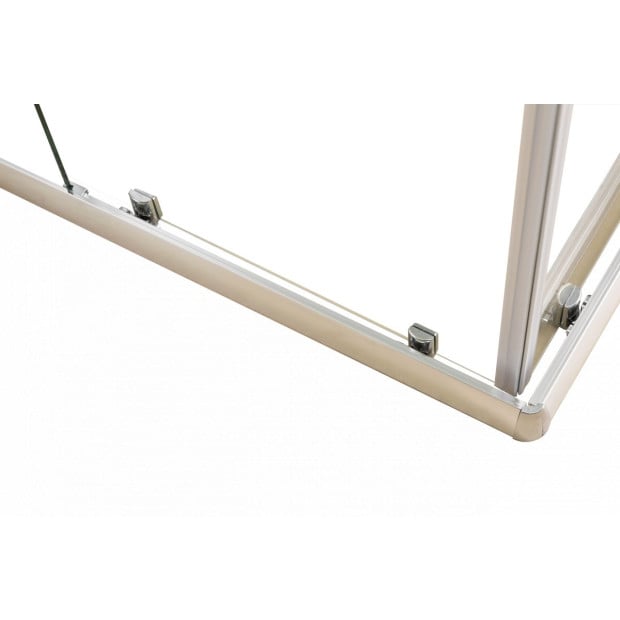 1000 X 1000mm Sliding Door Nano Safety Glass Shower Screen Image 3