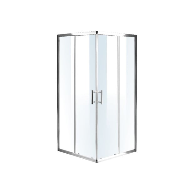 1000 X 1000mm Sliding Door Nano Safety Glass Shower Screen Image 4