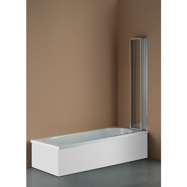 4 Fold Chrome Folding Bath Shower Screen Door Panel 1000 X 1400mm Image 6