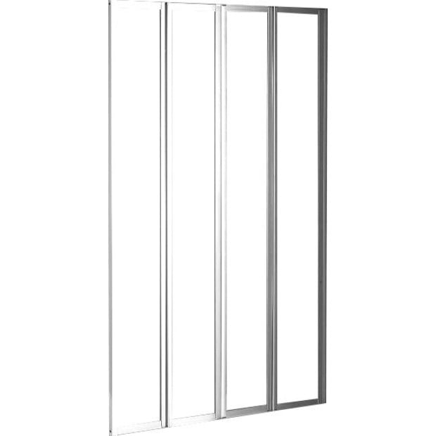 4 Fold Chrome Folding Bath Shower Screen Door Panel 1000 X 1400mm Image 7