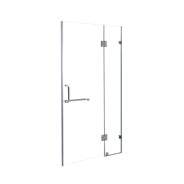 110 X 200cm Wall To Wall Frameless Shower Screen 10mm Glass Image 4