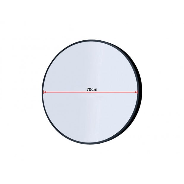 70cm Round Wall Mirror Bathroom Makeup Mirror By Della Francesca Image 10