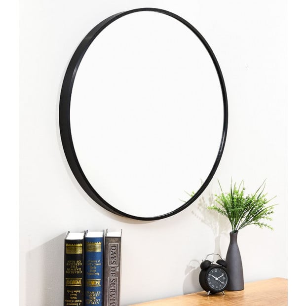 70cm Round Wall Mirror Bathroom Makeup Mirror By Della Francesca Image 2