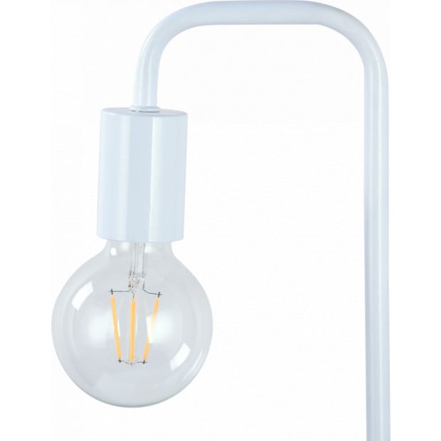 Modern Table Lamp Desk Light Timber Base Bedside Bedroom White Image 8