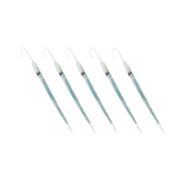 5x Clear Transparent Rain Walking Umbrella Pvc Dome Party Favour Image 5