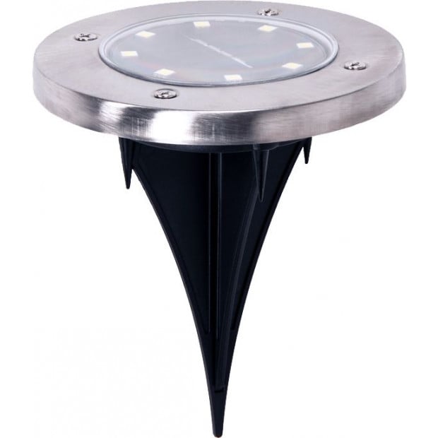 12x Solar Powered Led Buried Inground Recessed Light Garden Image 4