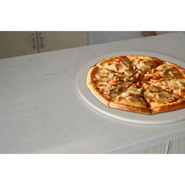 38cm Xl Pizza & Baking Stone For Bbq/oven/grill Image 3