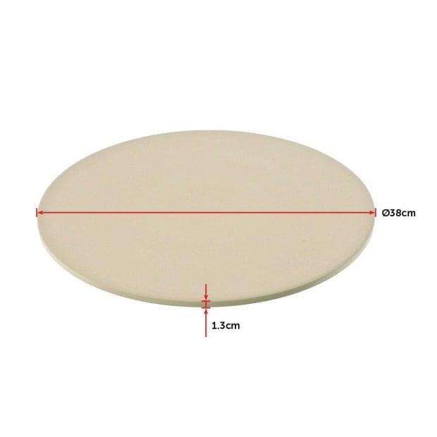 38cm Xl Pizza & Baking Stone For Bbq/oven/grill Image 9