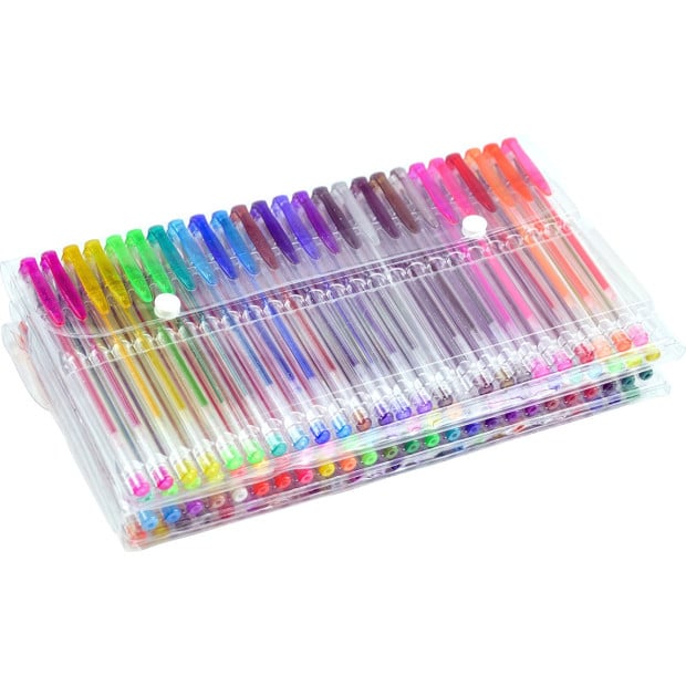 Glitter Gel Pens (100 Pack)- Craft, Kids & Adult Colouring Image 4