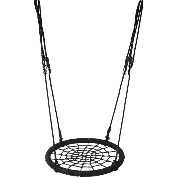 Kids Rope Swing Round Outdoor Spider Web Swing Seat 65cm Image 4