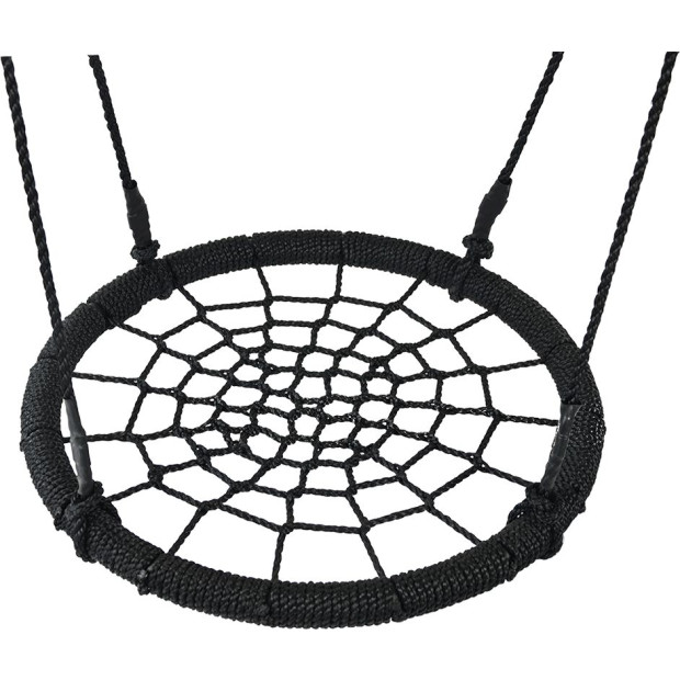 Kids Rope Swing Round Outdoor Spider Web Swing Seat 65cm Image 5