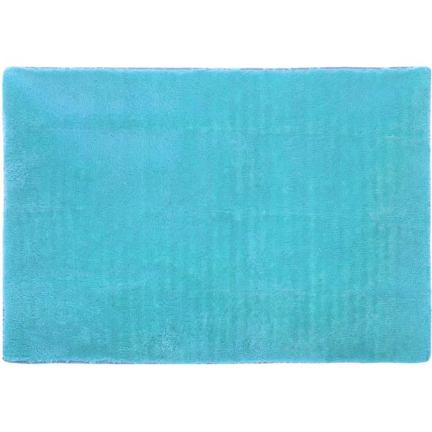 200x140cm Floor Rugs Large Shaggy Rug Area Mat - Turquoise Image 5
