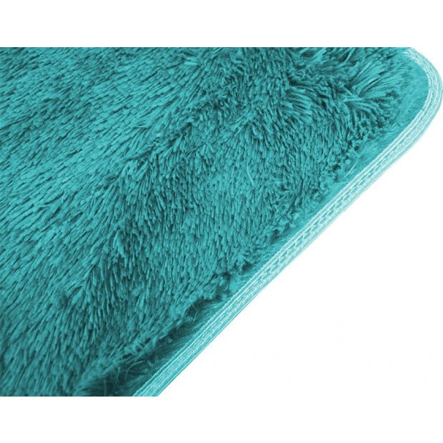 200x140cm Floor Rugs Large Shaggy Rug Area Mat - Turquoise Image 8