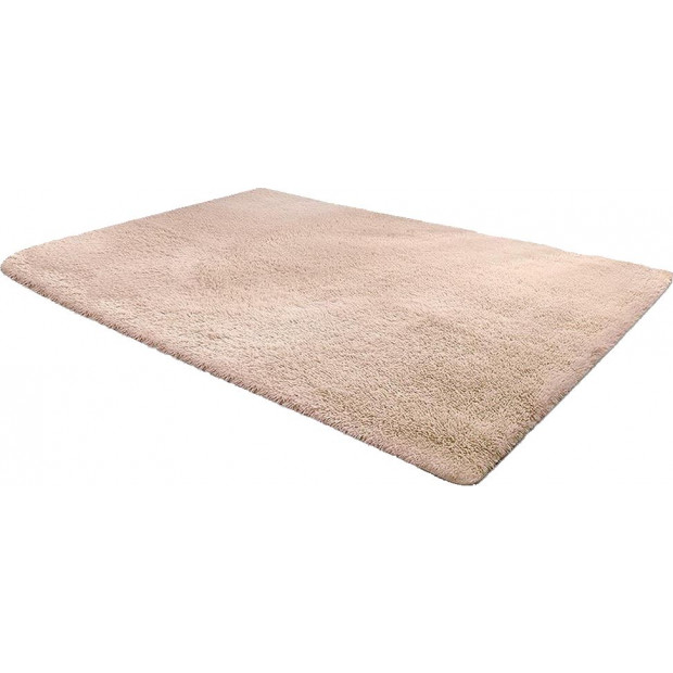200x140cm Floor Rugs Large Shaggy Rug Area Mat - Beige Image 4