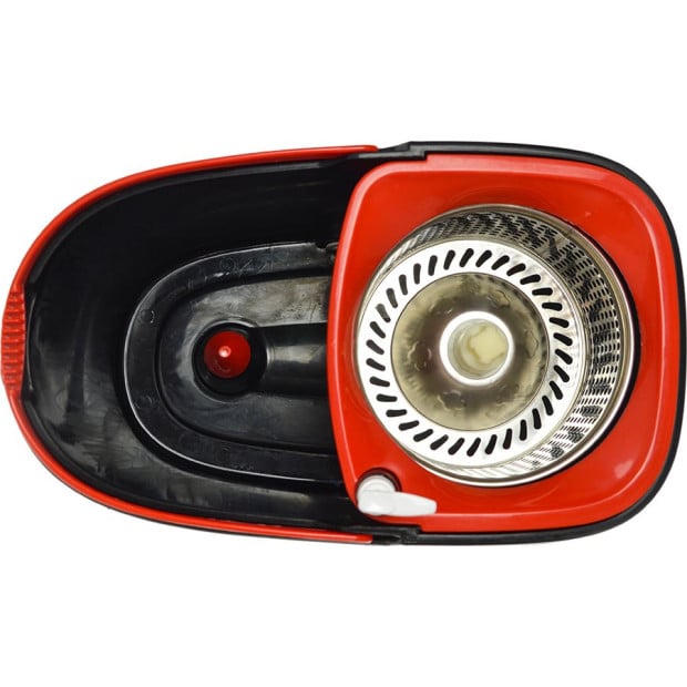Spin Rotating Mop & Bucket Set With Wheels And 4 Microfibre Mop Heads Image 10