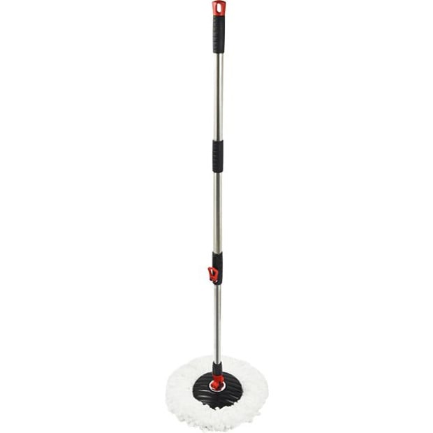Spin Rotating Mop & Bucket Set With Wheels And 4 Microfibre Mop Heads Image 5