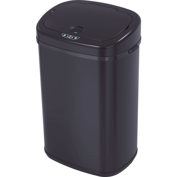 68l Motion Sensor Bin Automatic Stainless Steel - Black Image 4