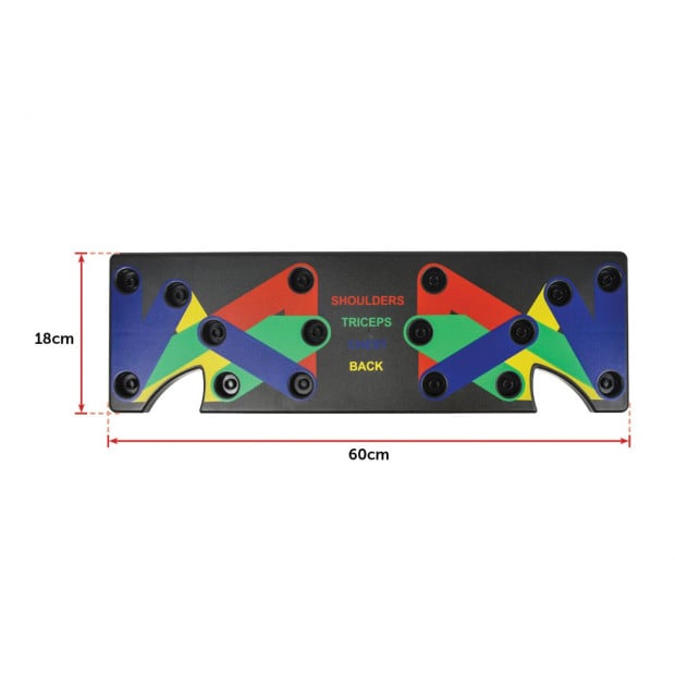 9 In 1 Push Up Board Yoga Bands Workout Gym Exercise Pushup Stand Image 8
