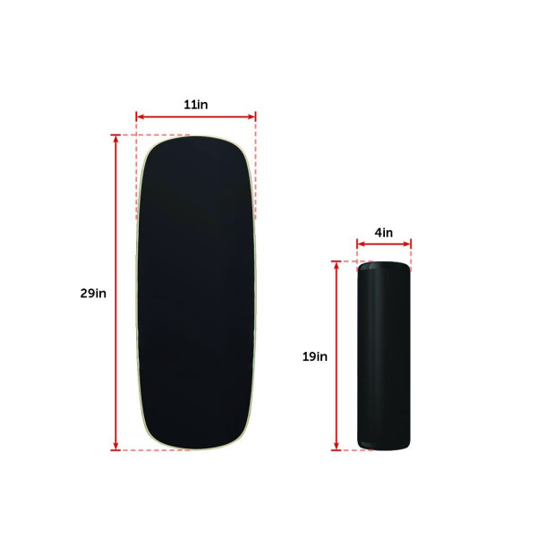Balance Board Trainer With Stopper Wobble Roller Image 11