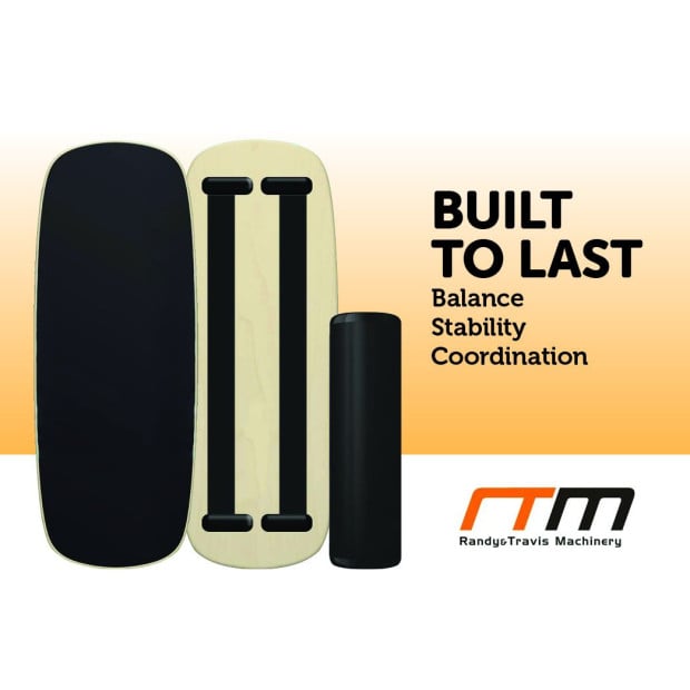 Balance Board Trainer With Stopper Wobble Roller Image 5
