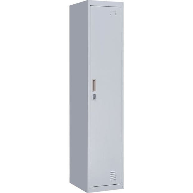 One-door Office Gym Shed Clothing Locker Cabinet w/Padlock Lock Image 7