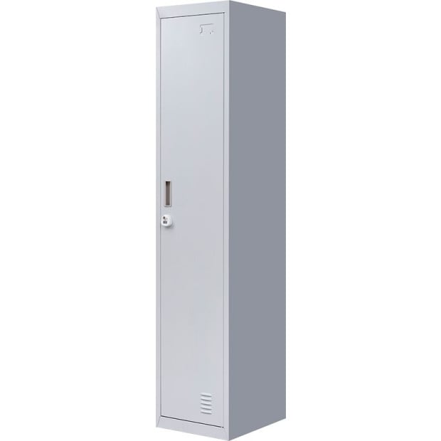 One-door Office Gym Shed Clothing Locker Cabinet w/3 combination lock