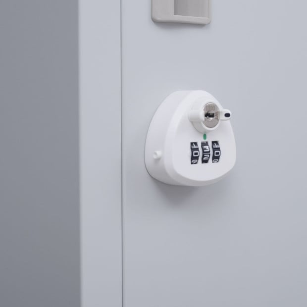 One-door Office Gym Shed Clothing Locker Cabinet w/3 combination lock Image 9