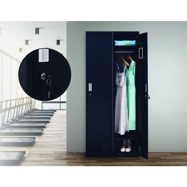 One-door Office Gym Shed Clothing Locker Cabinet - Standard Lock Image 2