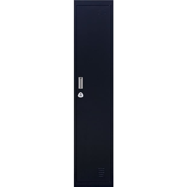 One-door Office Gym Shed Locker Cabinet w/3 combination lock - Black Image 7