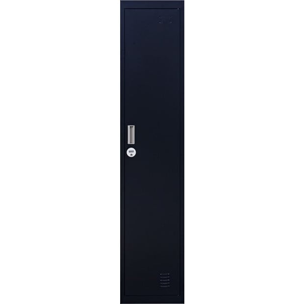 One-door Office Gym Shed Locker Cabinet w/4 combination lock - Black Image 7