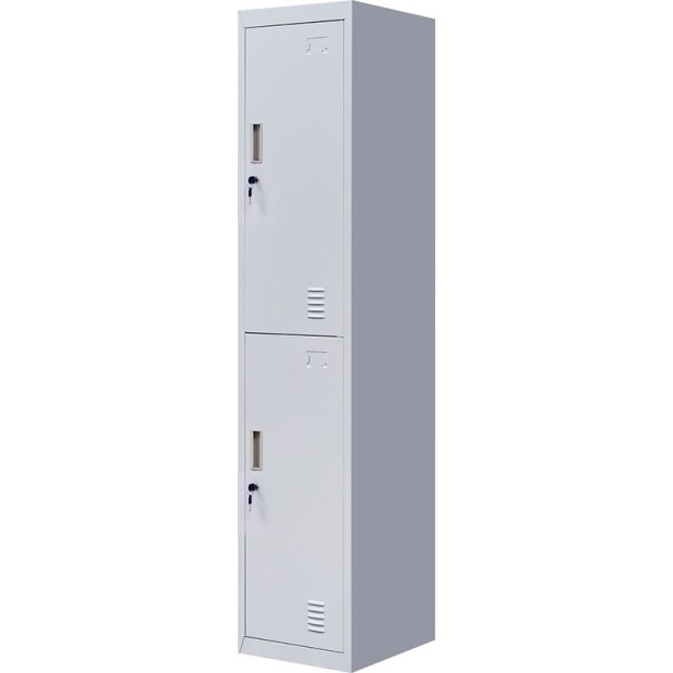 2-door Vertical Locker Storage Standard Grey Image 5