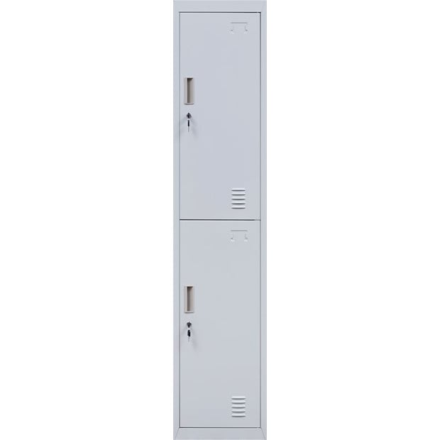2-door Vertical Locker Storage Standard Grey Image 6