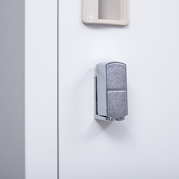 2-door Vertical Locker Storage w/Padlock Grey Image 8