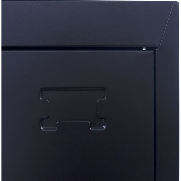 2-door Vertical Locker Storage Standard Black Image 12