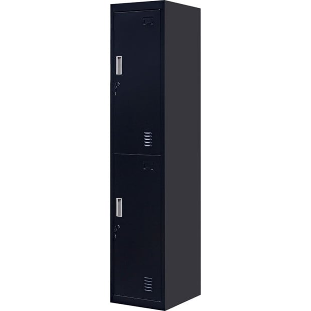 2-door Vertical Locker Storage Standard Black Image 5